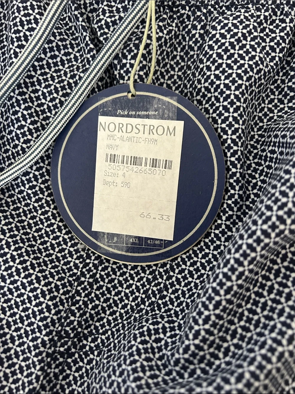 Ted Baker Men's Swim Shorts - Navy Geo Print size 4 (34 waist)